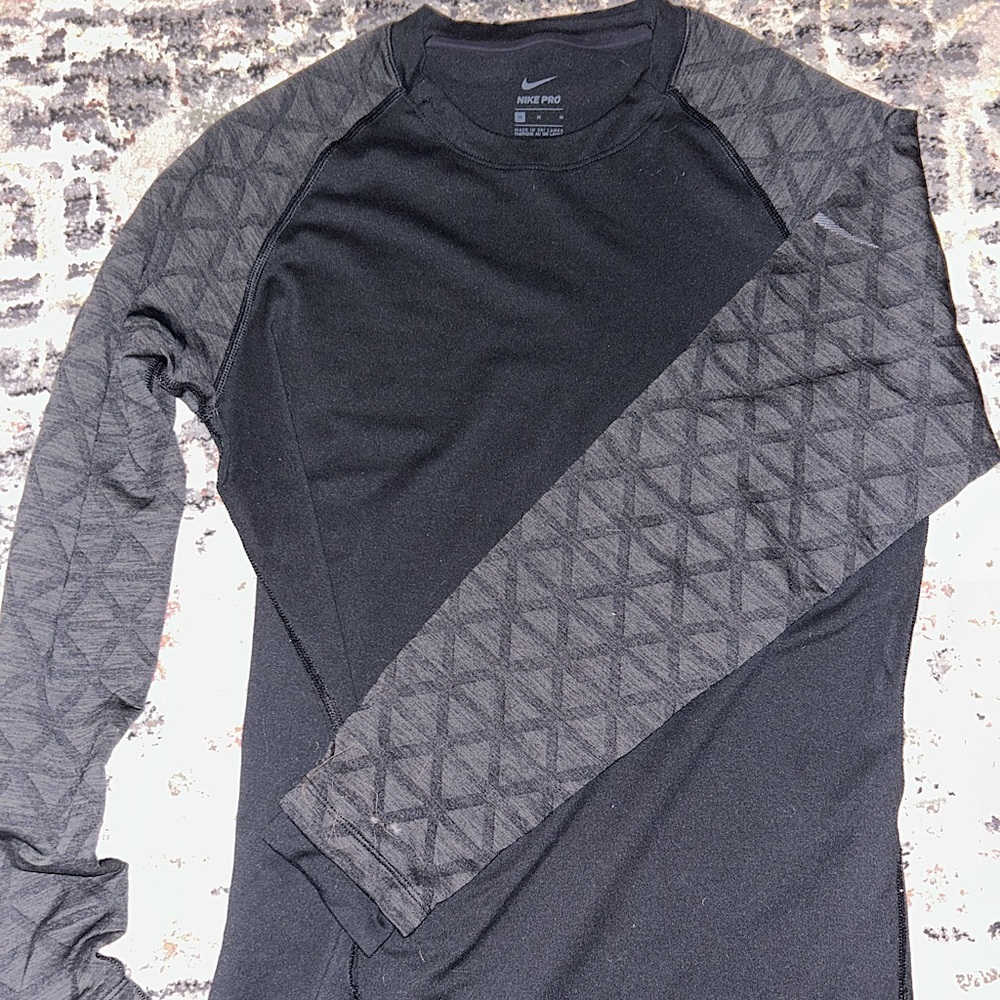 Nike Pro Men's Black Long Sleeve Tee